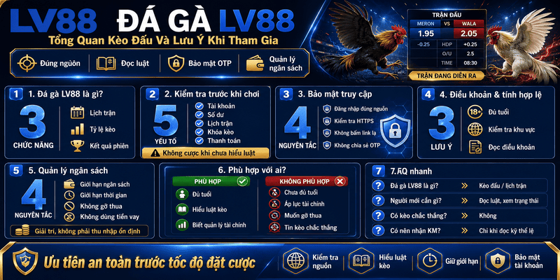 Đá Gà LV88 – Tổng Quan Kèo Đấu Và Lưu Ý Khi Tham Gia