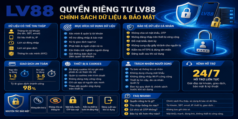 Quyền Riêng Tư LV88 – Chính Sách Dữ Liệu Và Bảo Mật