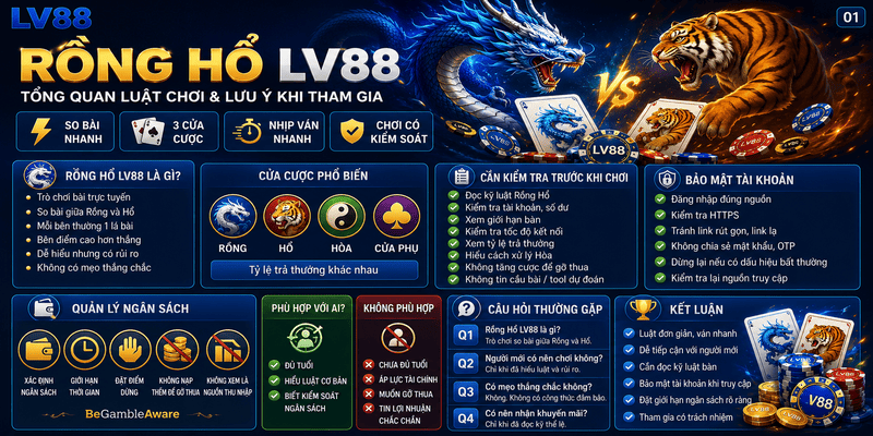 Rồng Hổ LV88 – Tổng Quan Luật Chơi Và Lưu Ý Khi Tham Gia
